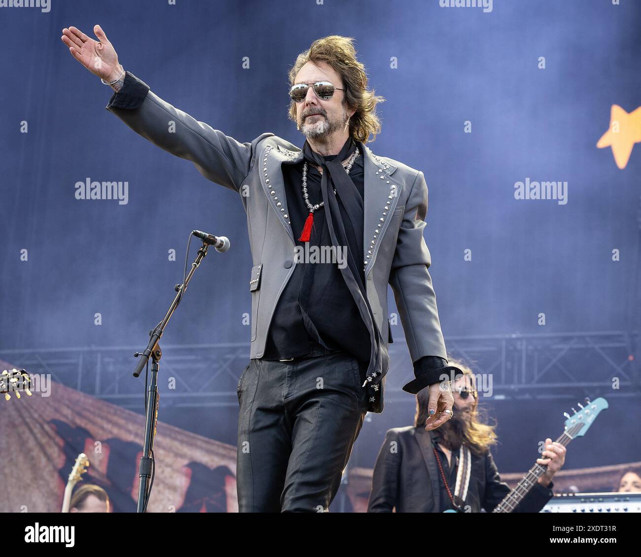 Chris Robinson of The Black Crowes in Sweden on 6 June 2024 Stock Photo