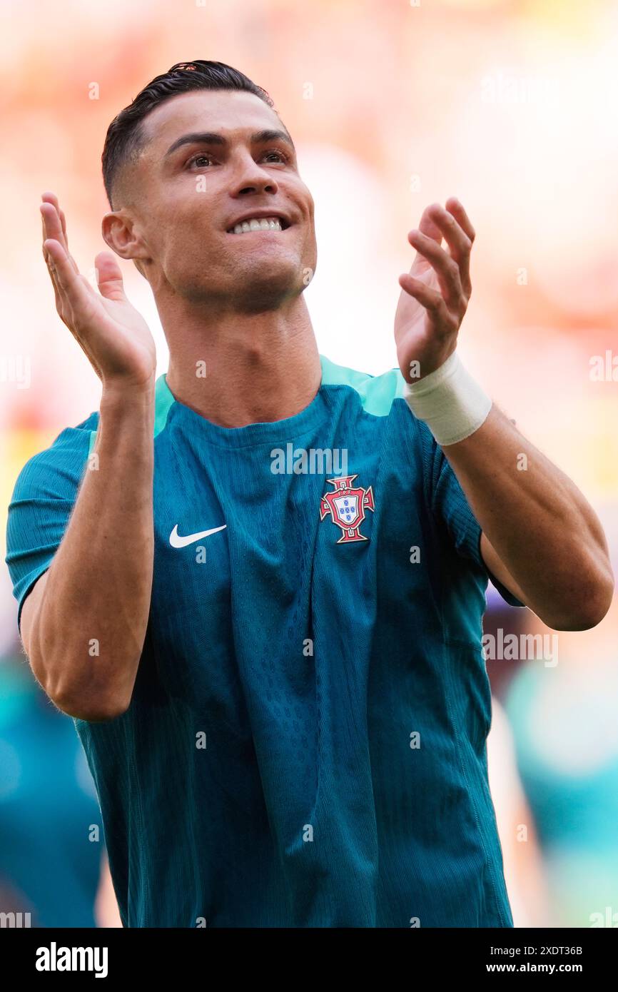 Dortmund, Germany. 24th June, 2024. Portugal's Cristiano Ronaldo during ...