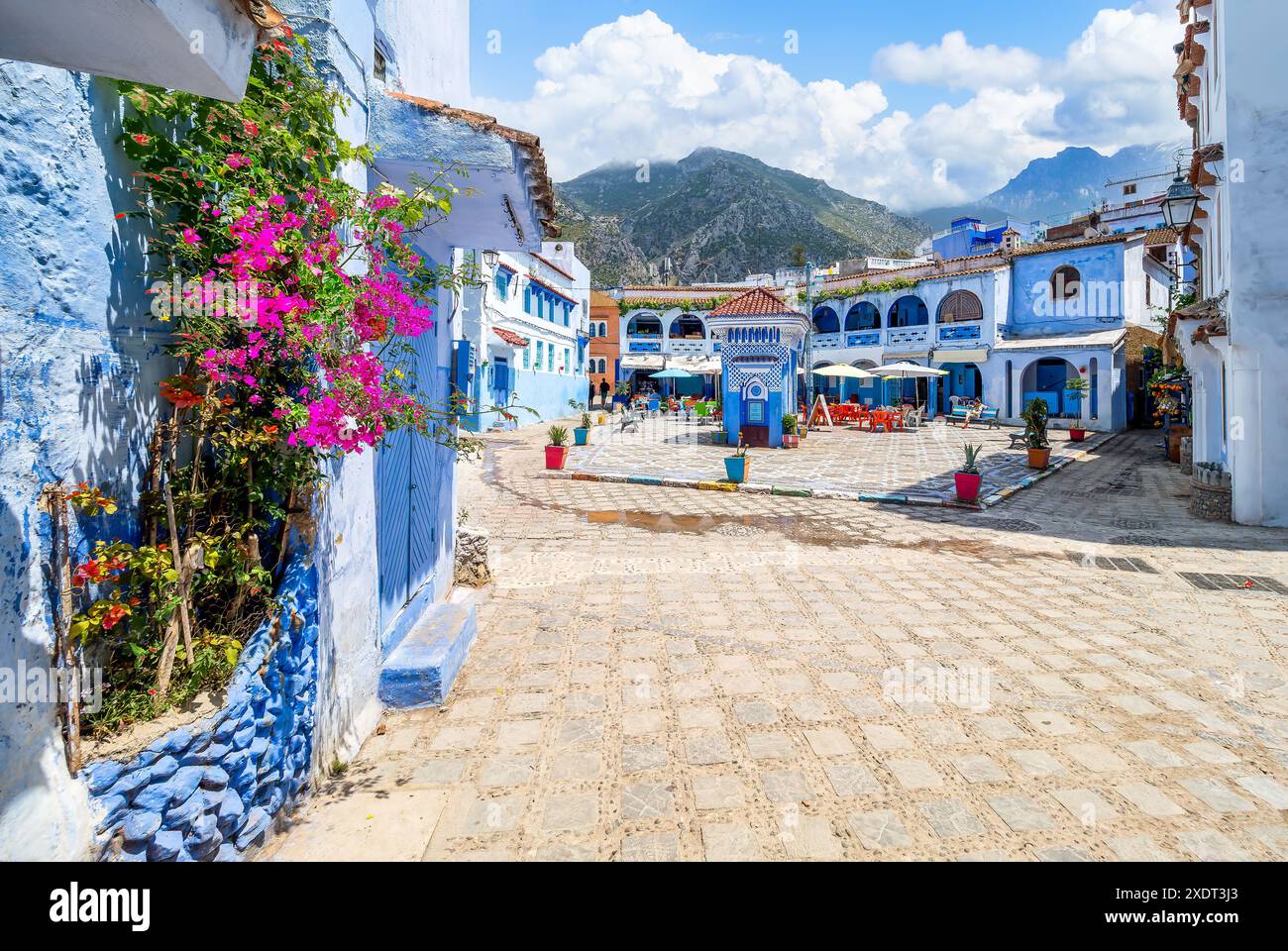 Blue City Of Chefchaouen Morocco With Its Vibrant Blue Walls 