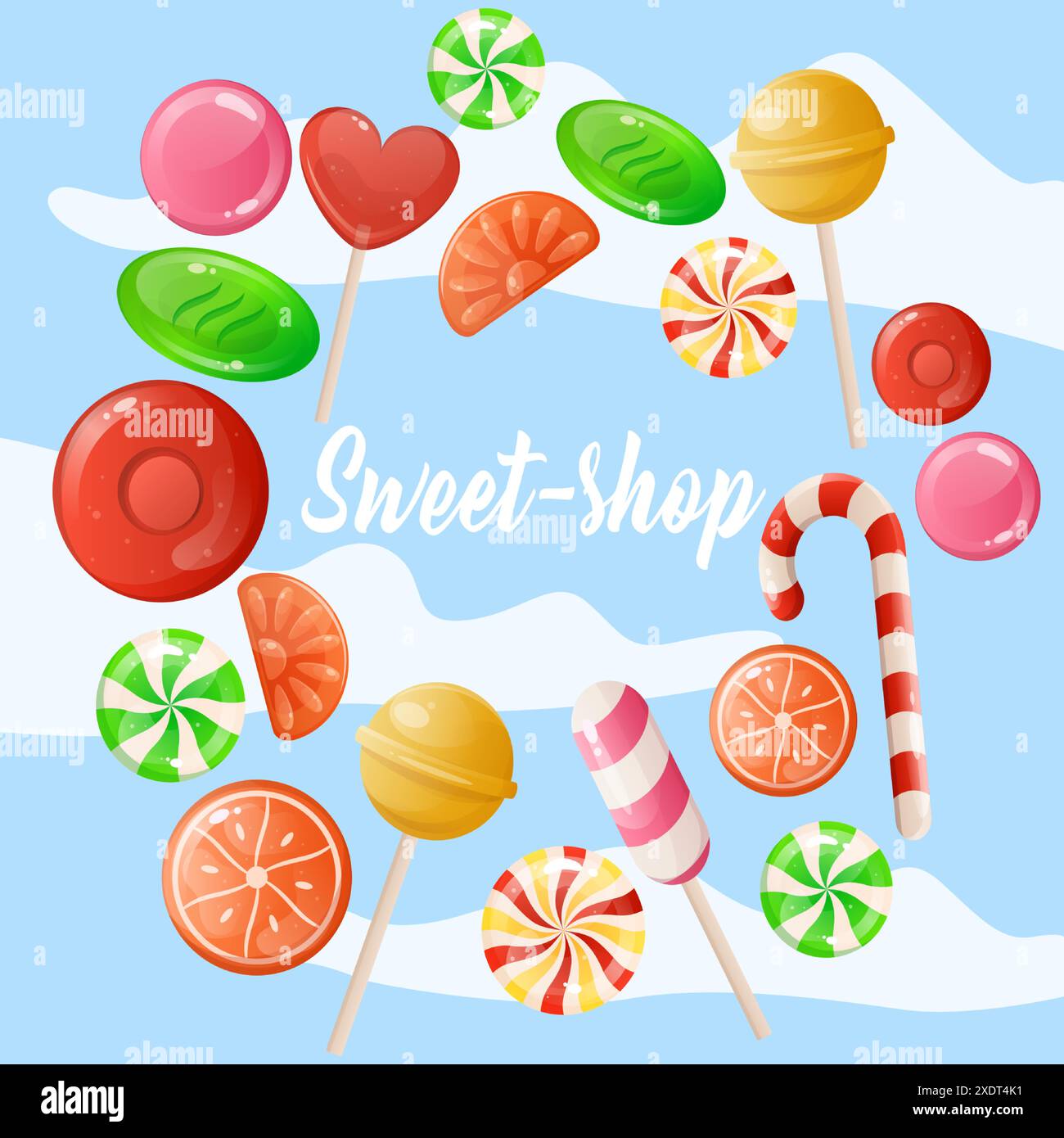 Candies bonbons sweets Stock Vector Images - Alamy