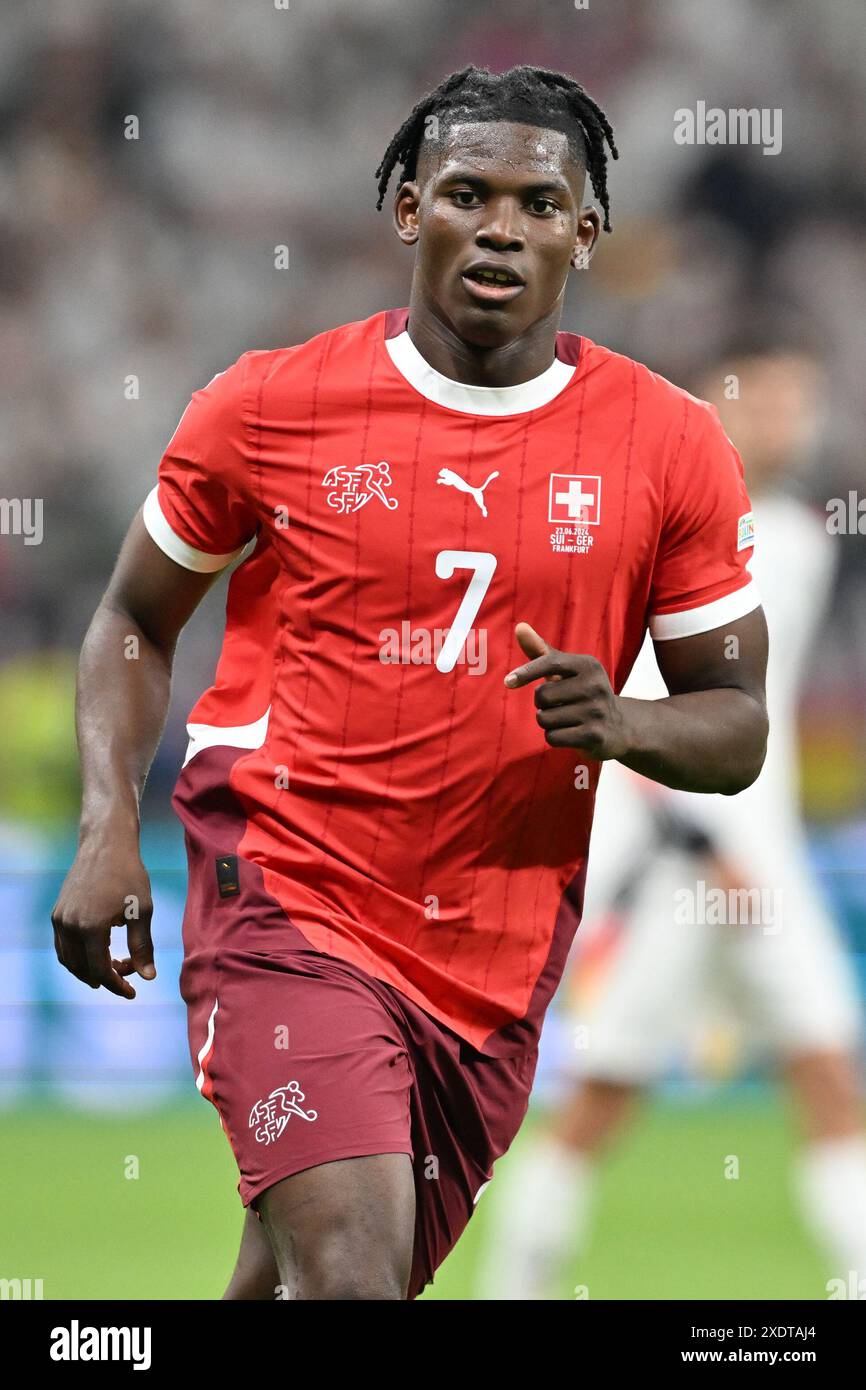 Breel Embolo (7) of Switzerland pictured during a soccer game between ...