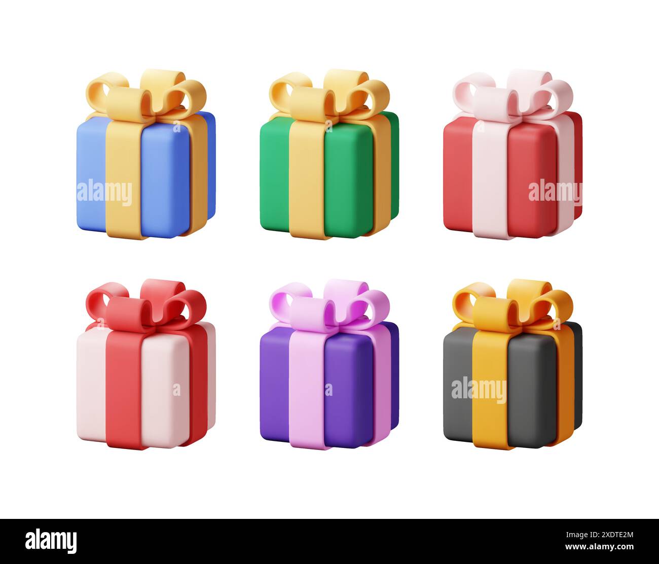 3D gift box set isolated Stock Vector Image & Art - Alamy