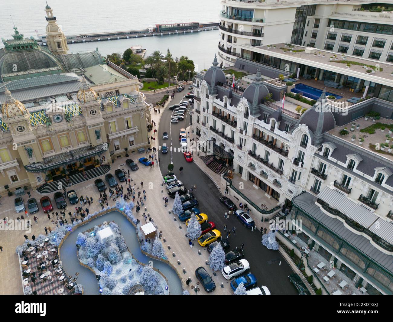Aerial View Of Monte Carlo Casino And Hotel De Paris With Luxury Cars aerial-view-of-monte-carlo-casino-and-hotel-de-paris-with-luxury-cars