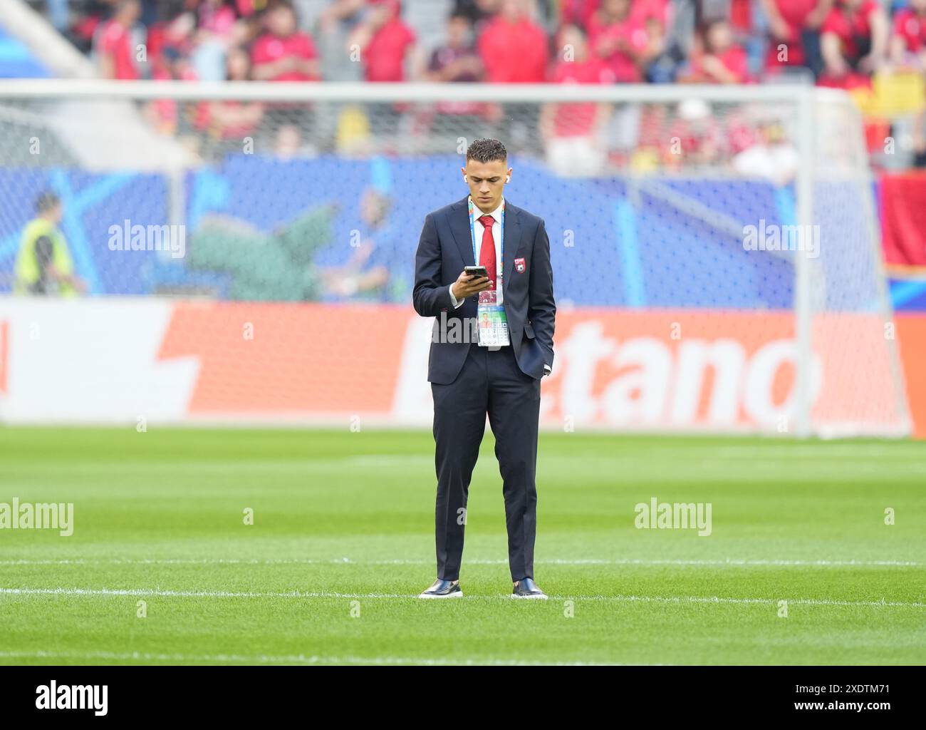 Kristjan Asllani of Albania during the EURO 2024, Group B football
