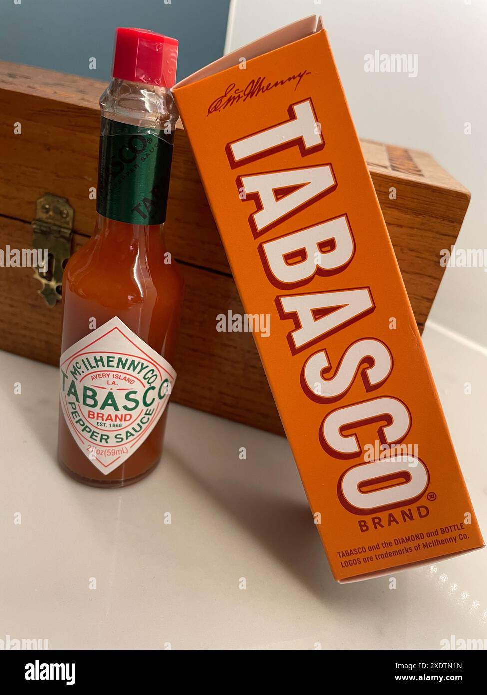 Tabasco hot sauce is the number one selling pepper sauce in the United States, 2024 Stock Photo