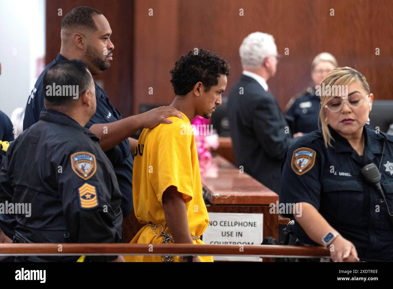CORRECTS NAME: Franklin Peña, one of the two men accused of killing 12 ...
