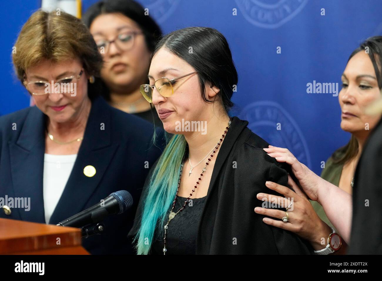 CORRECTS NAME: Alexis Nungaray, the mother of Jocelyn Nungaray, speaks ...