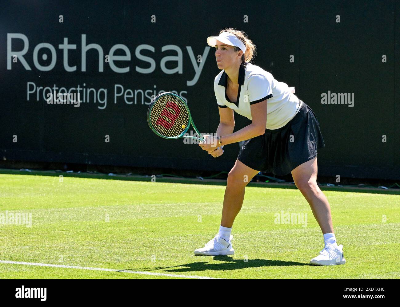 Eastbourne, UK. 24th June, 2024. Magda LINETTE beats Anastasia ...