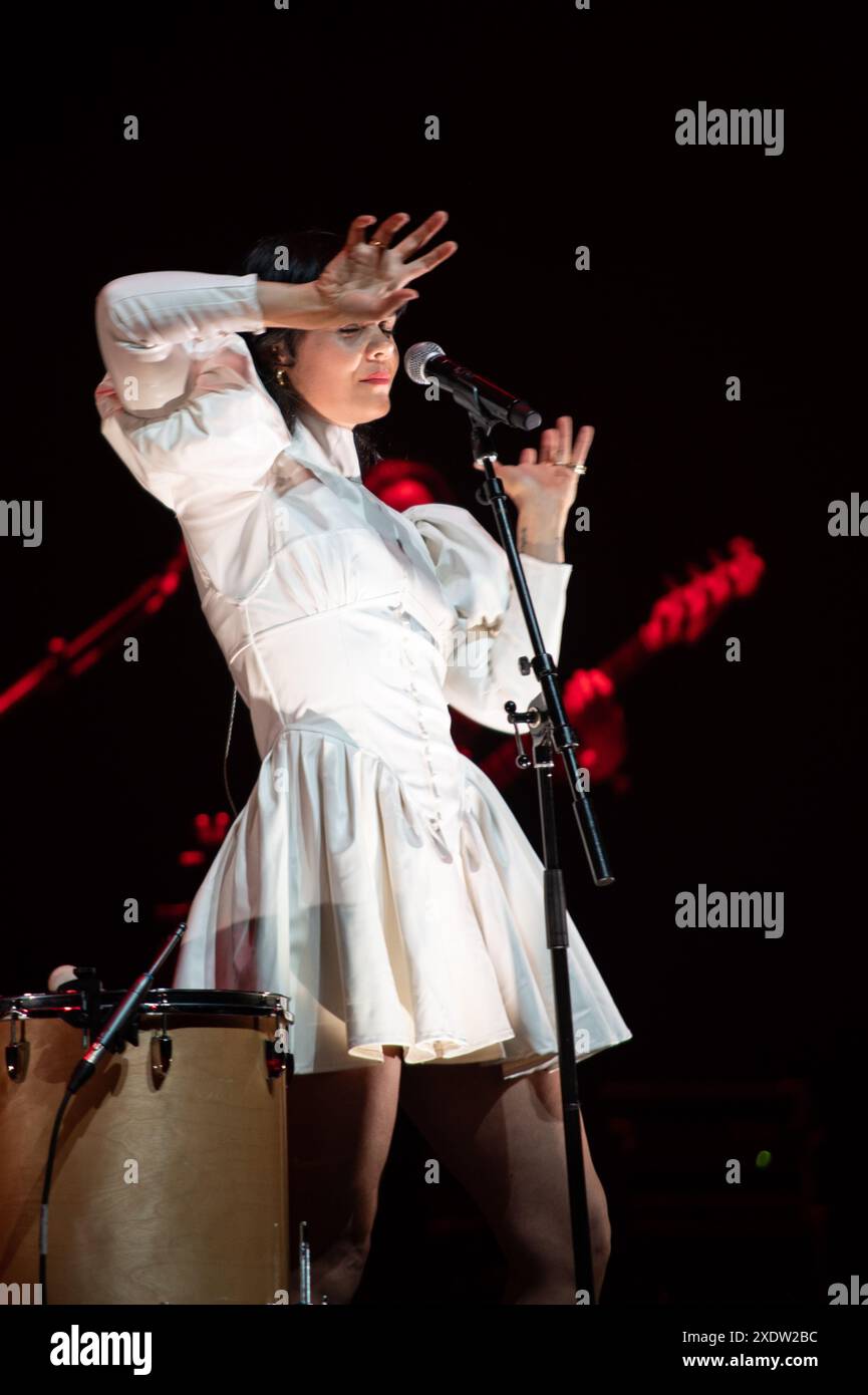 London, United Kingdom. 24th June 2024. Bat for Lashes gives an