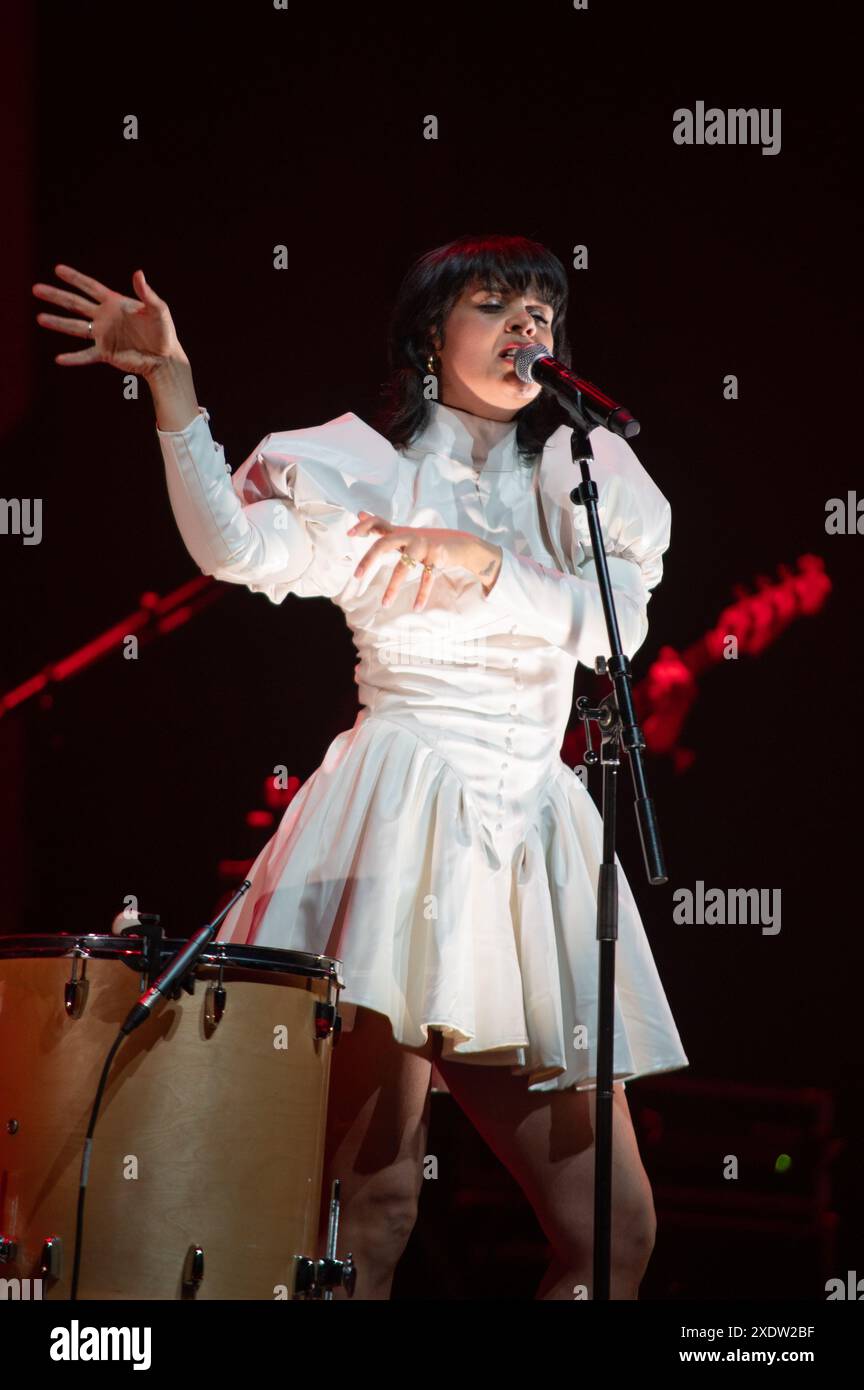 London, United Kingdom. 24th June 2024. Bat for Lashes gives an