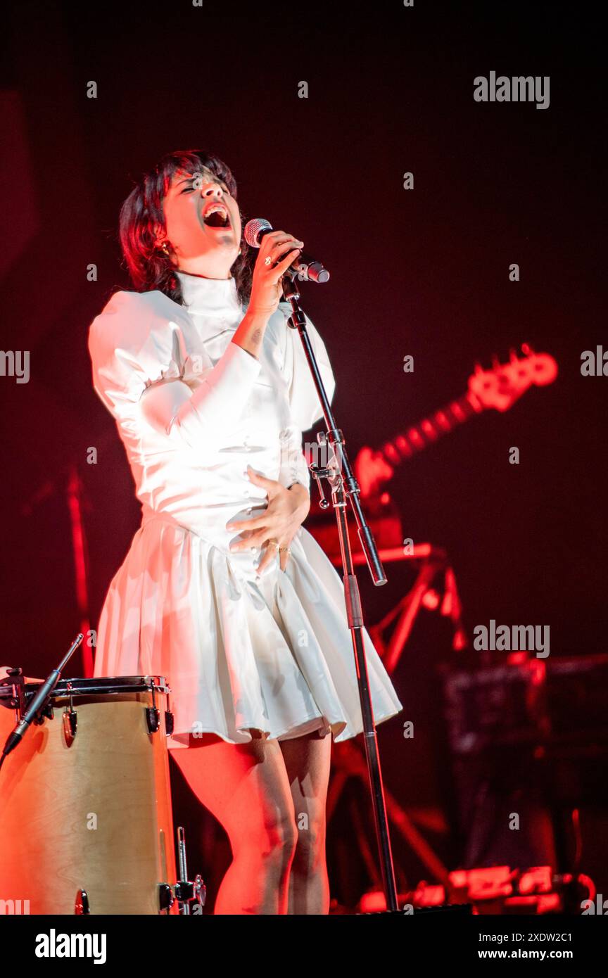 London, United Kingdom. 24th June 2024. Bat for Lashes gives an