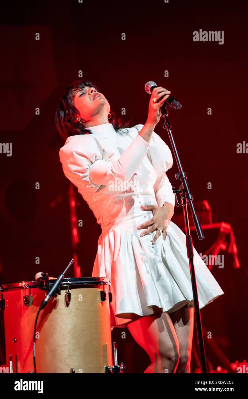 London, United Kingdom. 24th June 2024. Bat for Lashes gives an