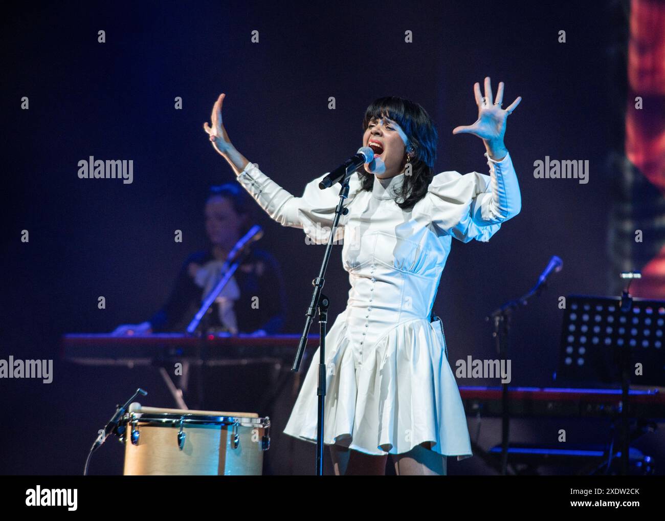 London, United Kingdom. 24th June 2024. Bat for Lashes gives an