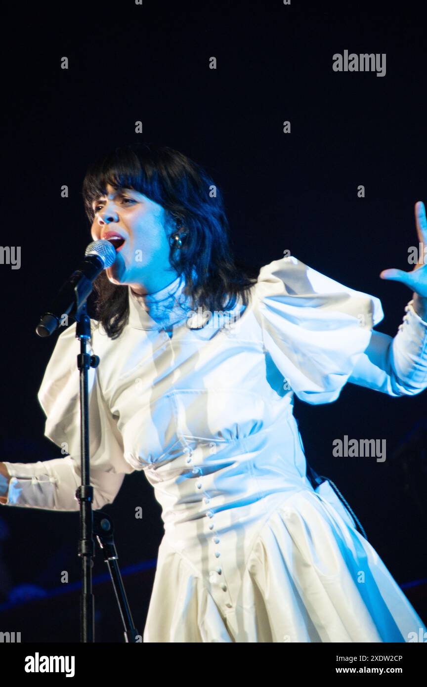 London, United Kingdom. 24th June 2024. Bat for Lashes gives an