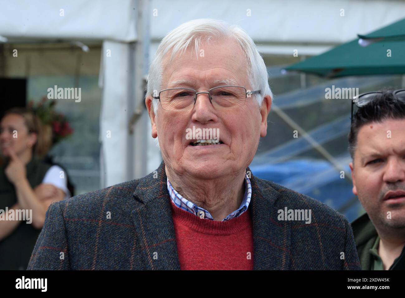 TV personality John. Craven photographed at the 2024 Three Counties