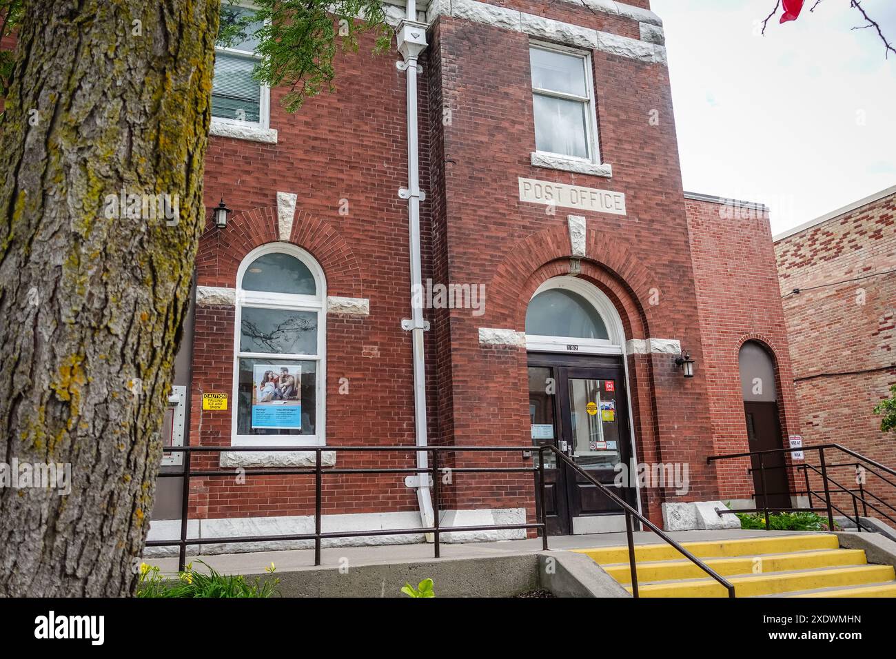 Historic Post Office building in Downtown Port Perry, Ontario, Canada Stock Photo