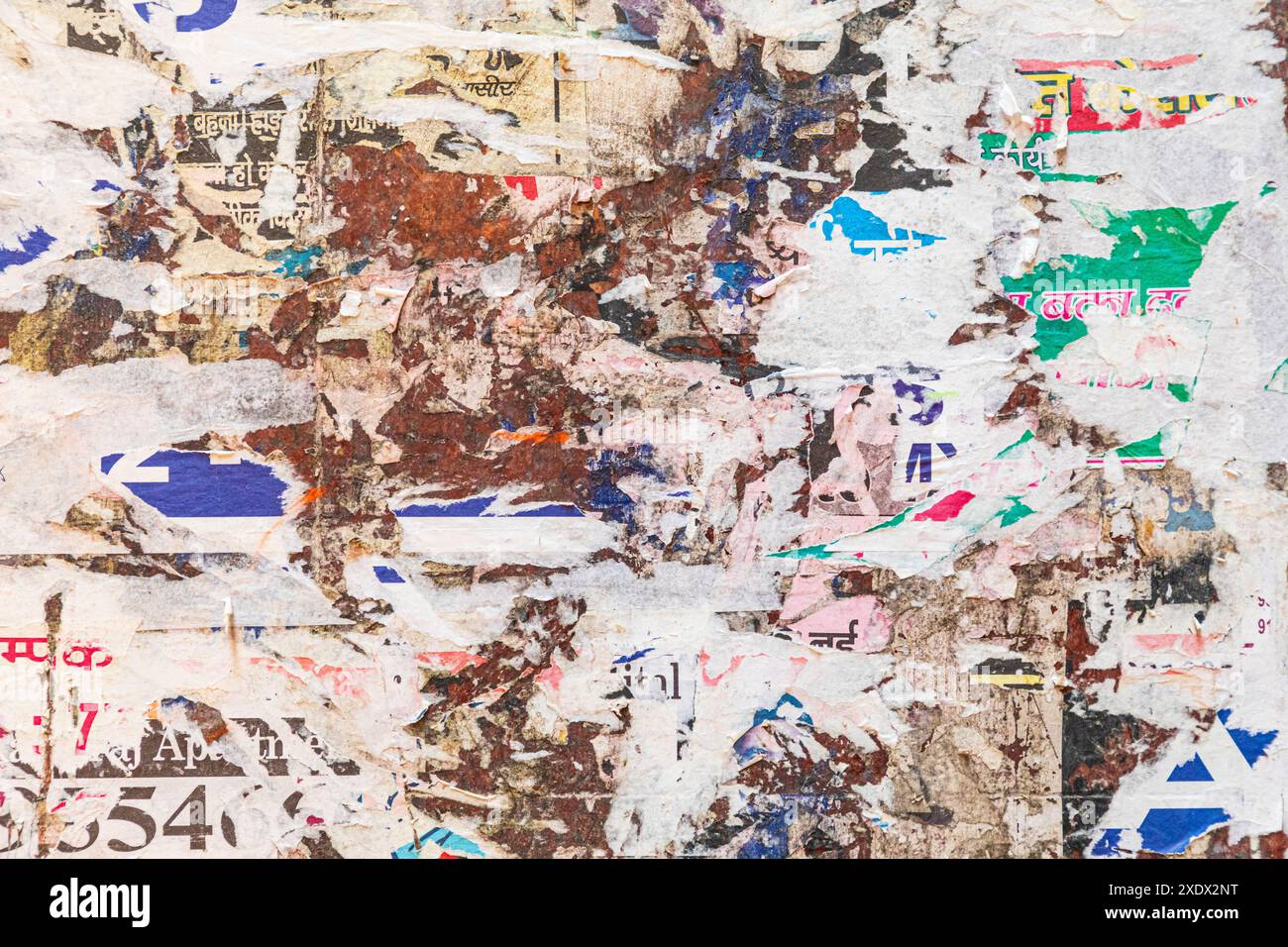 Text Handbil Abstract of layers of torn handbills on a wall Stock Photo - Alamy