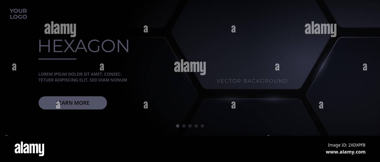 Black hexagon honeycomb shapes hi-res stock photography and images - Alamy