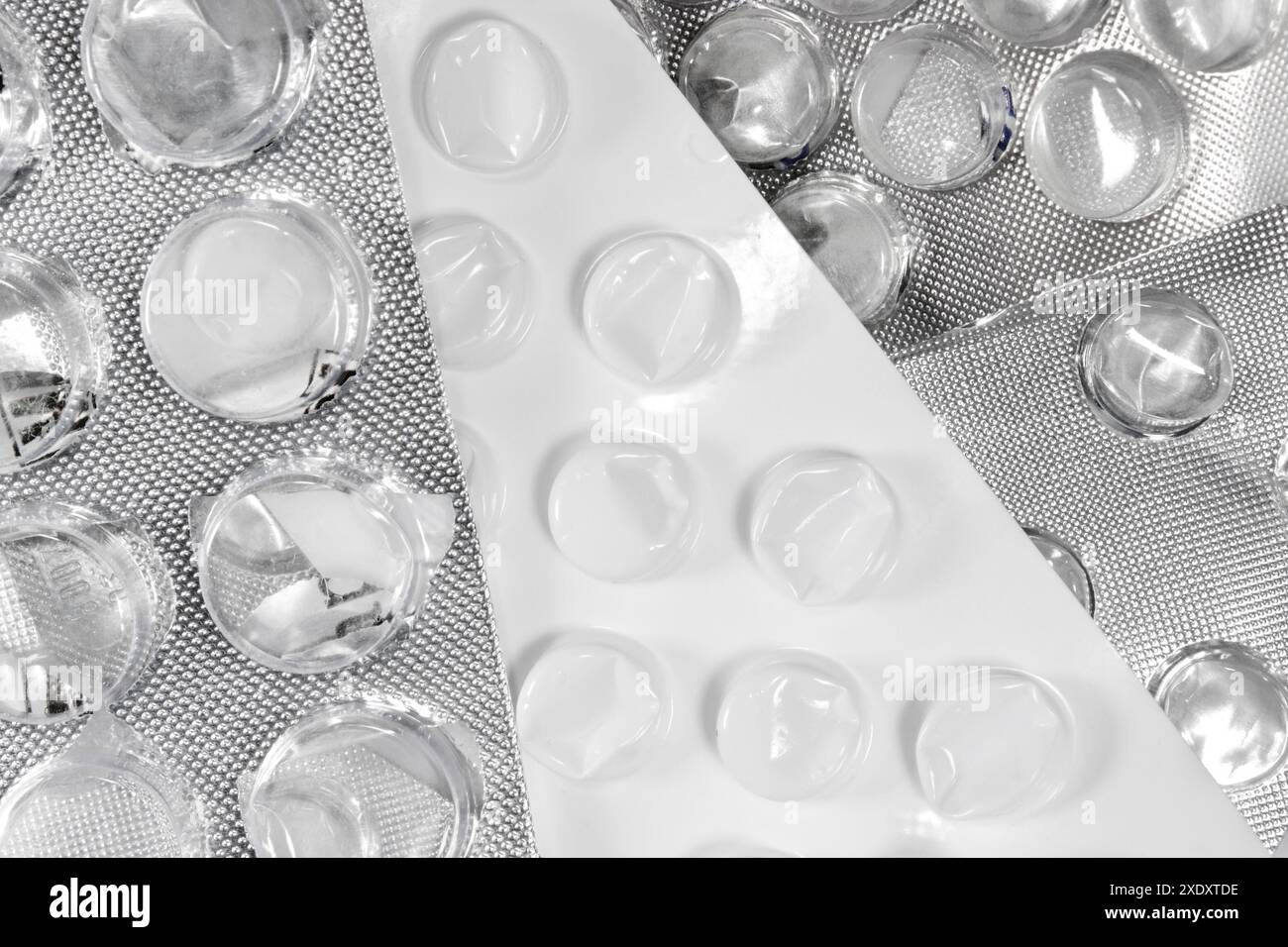Repackaged Tablets Used packaging from tablets Stock Photo - Alamy