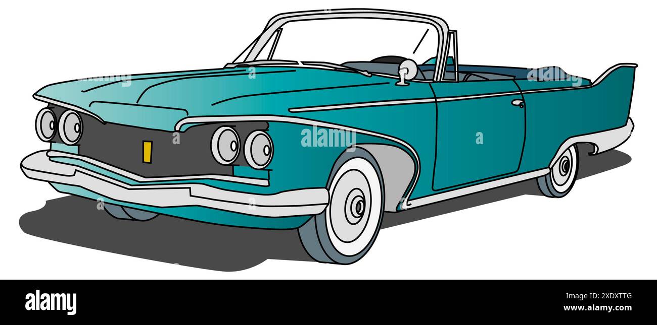 Vintage car drawing hi res stock photography and images Alamy