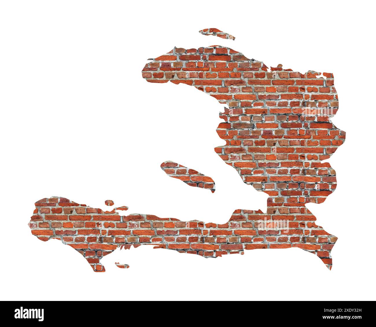 Haiti map outline hi-res stock photography and images - Alamy