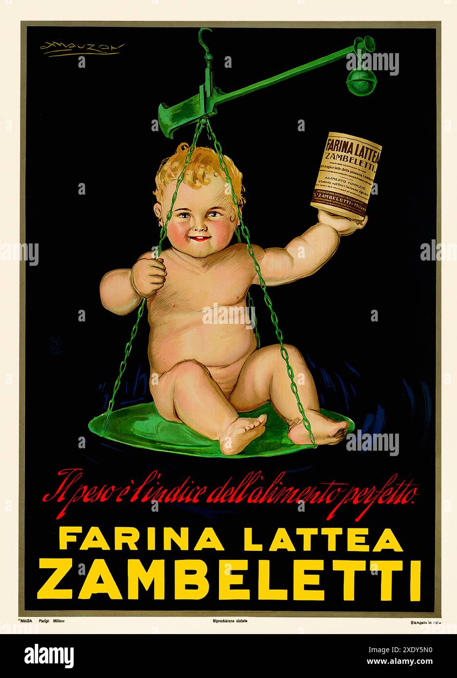 MAUZAN Manifesto mostra - Bottega d'arte Minerva