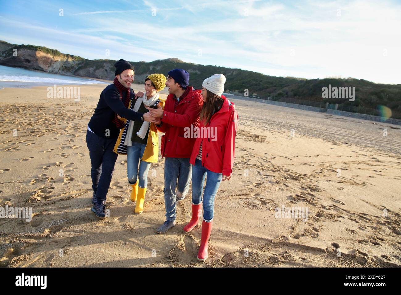 Lifestyles, Hendaya Beach Stock Photo