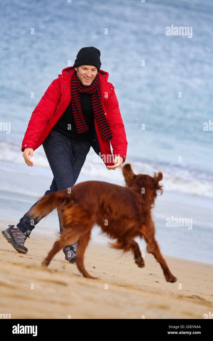 Lifestyles, Hendaya Beach Stock Photo