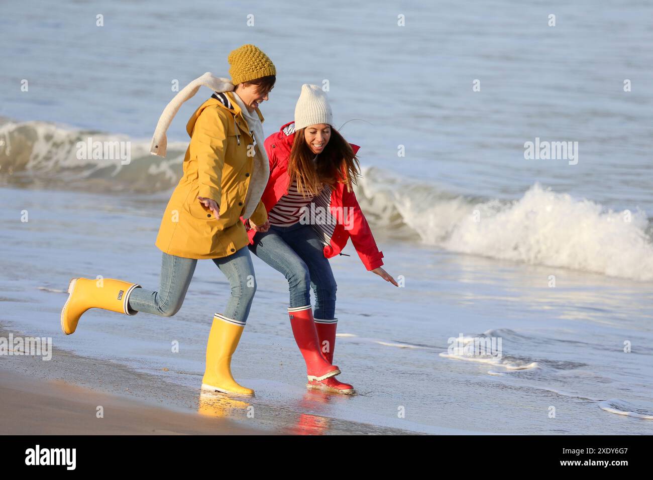Lifestyles, Hendaya Beach Stock Photo