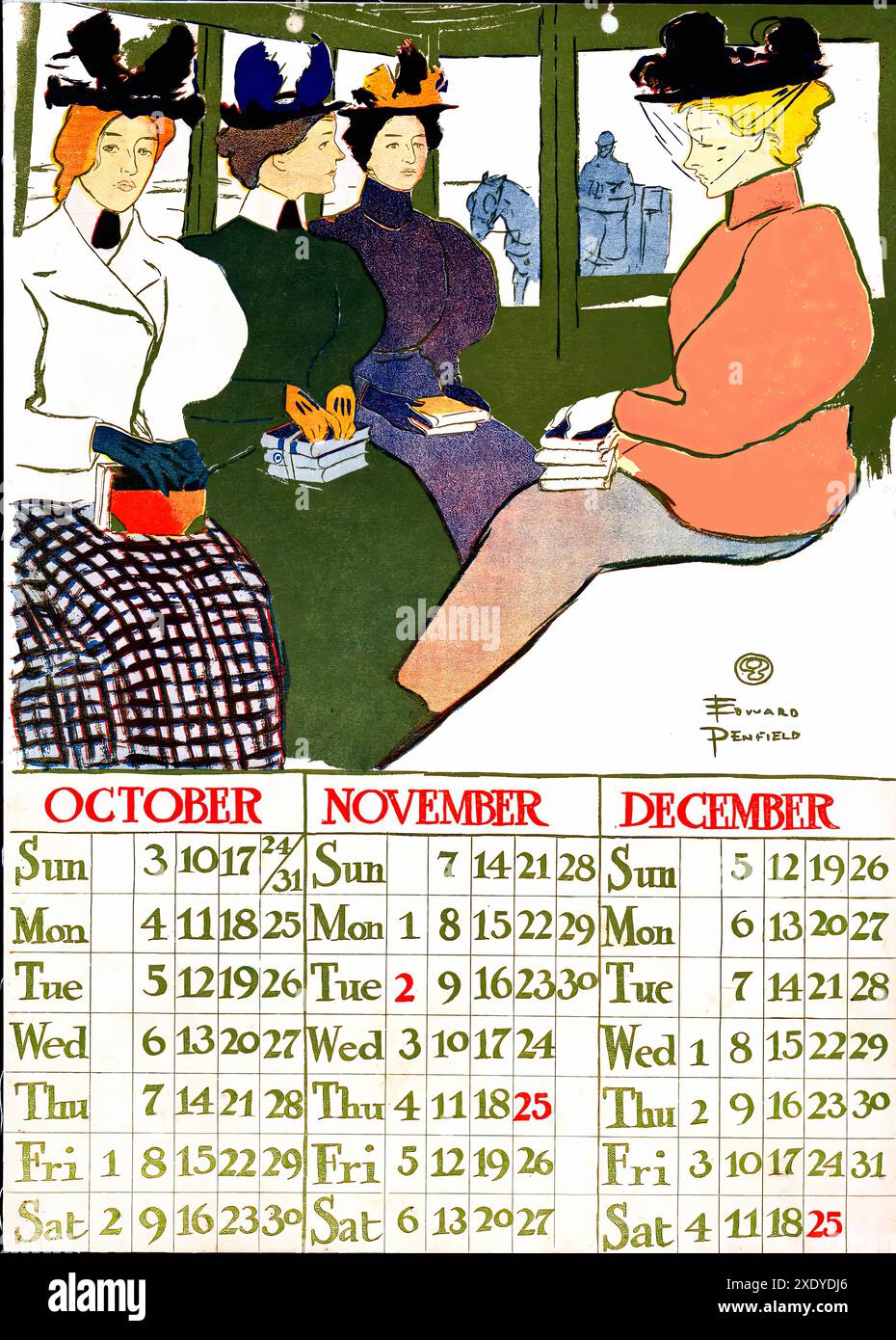 1897 calendar hi-res stock photography and images - Alamy