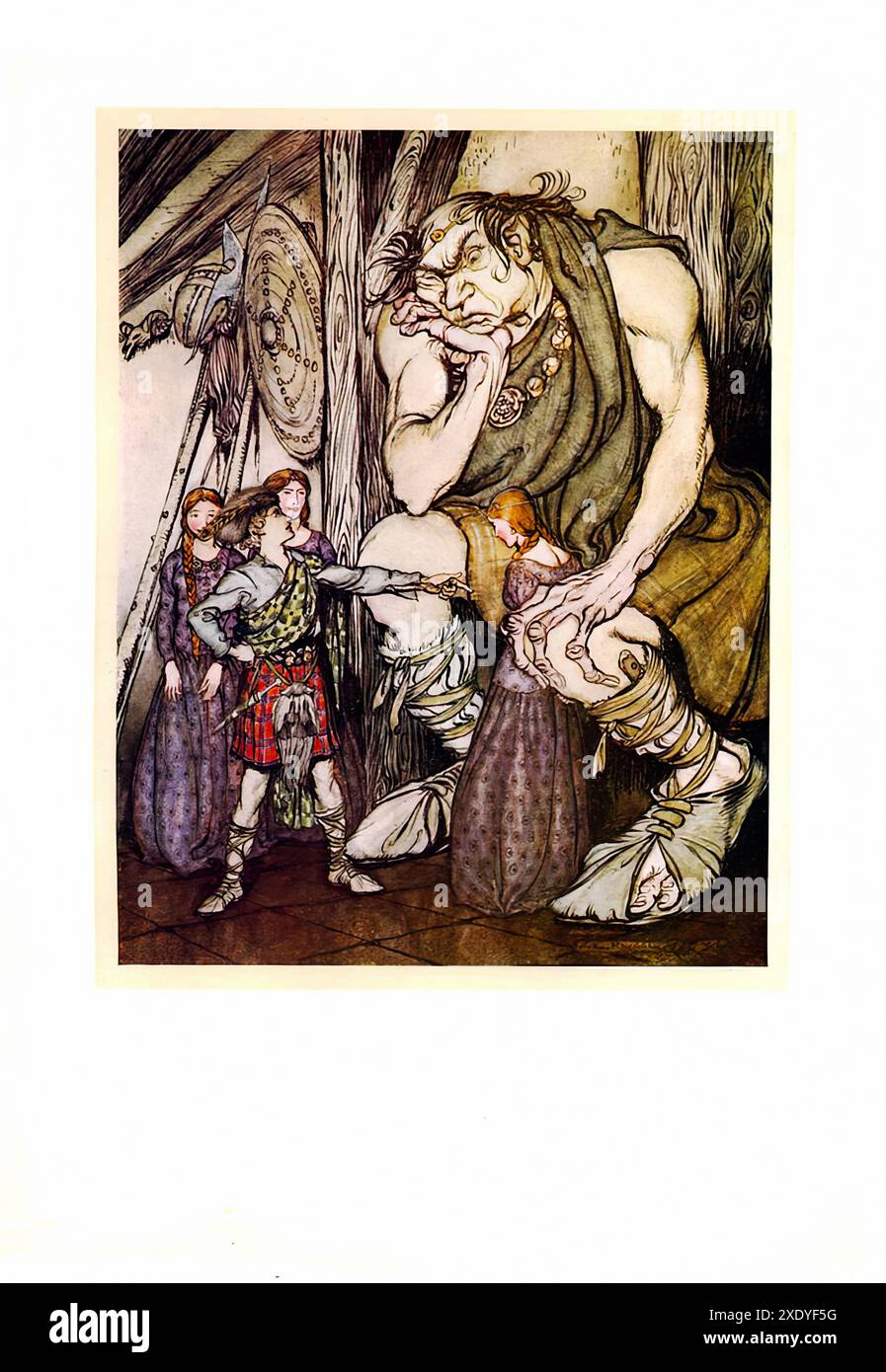 RACKHAM Arthur - The Battle of the Birds The Allies' Fairy Book 1916 ...