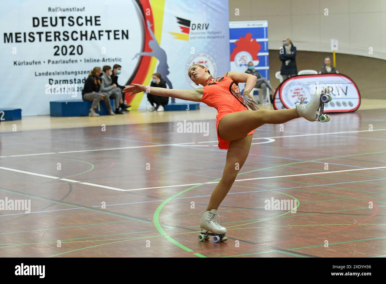 Roller figure skating german championship Stock Photo Alamy