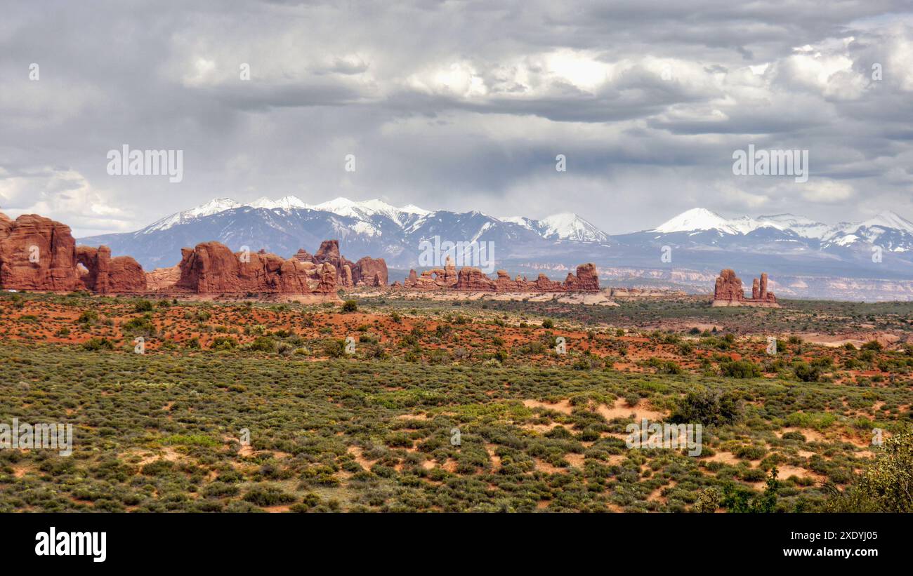 Arches National Park in Utah in the southwest of the USA. Iconic ...