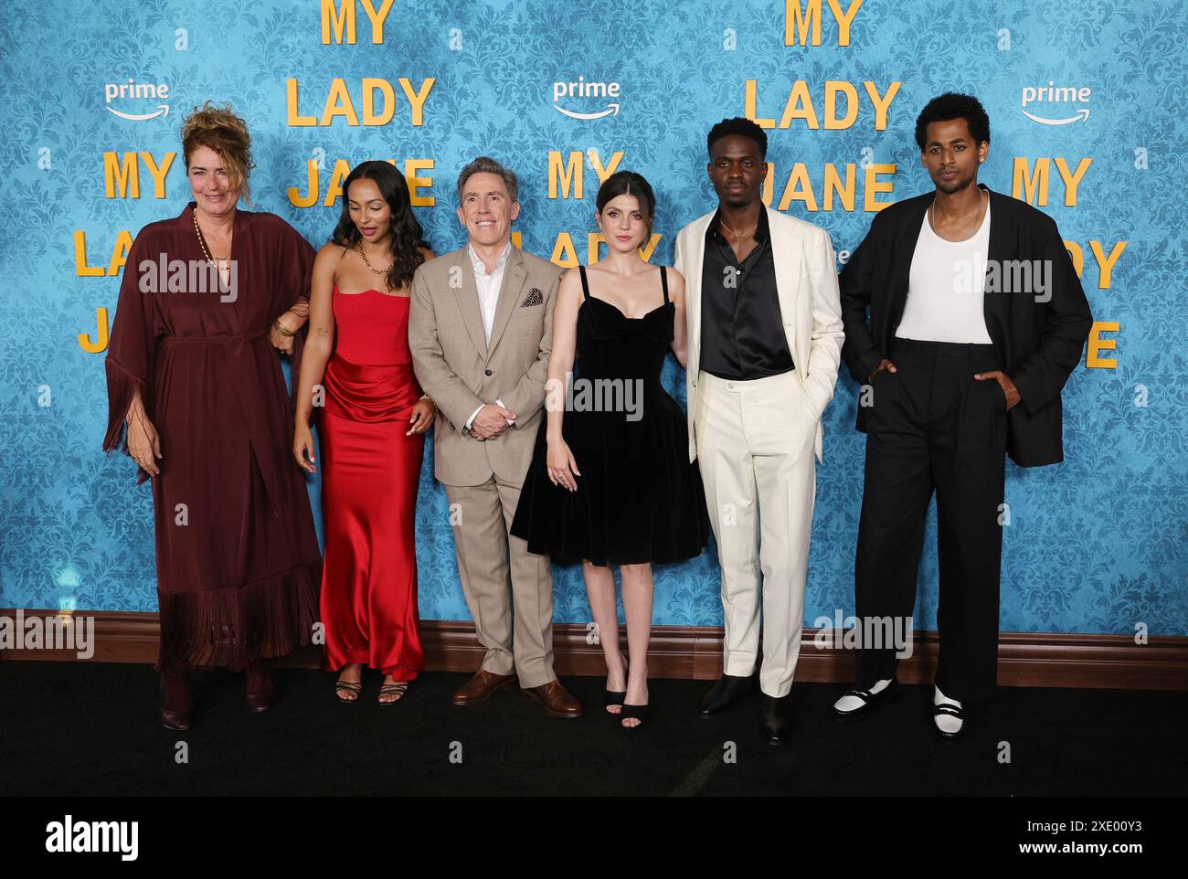Los Angeles, Ca. 24th June, 2024. Rob Brydon, Jordan Peters, Michael