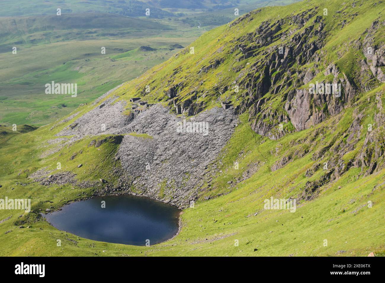 Mountain and Tarn Stock Photo