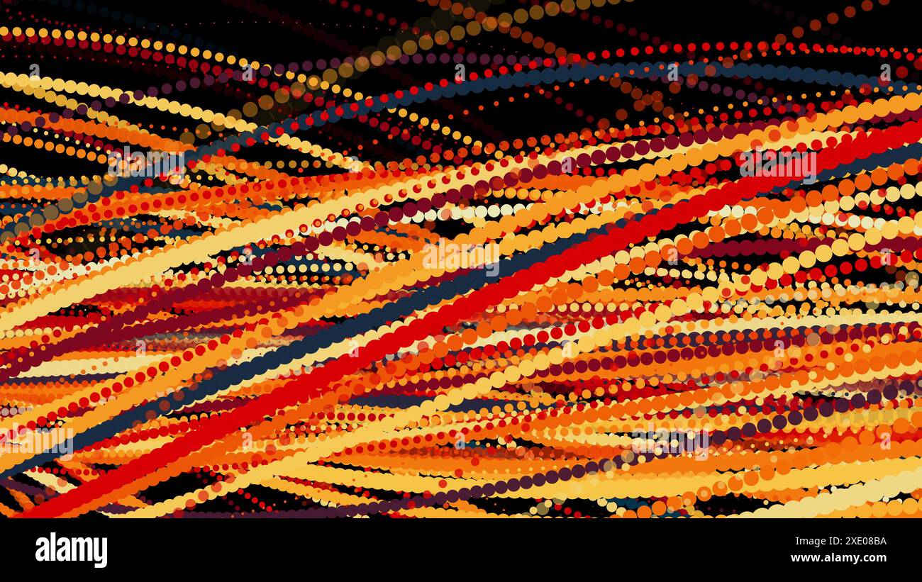 Spiral particles Stock Photo