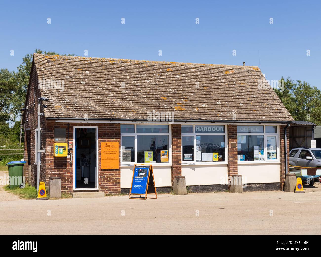 The Harbour Office on Orford Quay. Suffolk. UK Stock Photo
