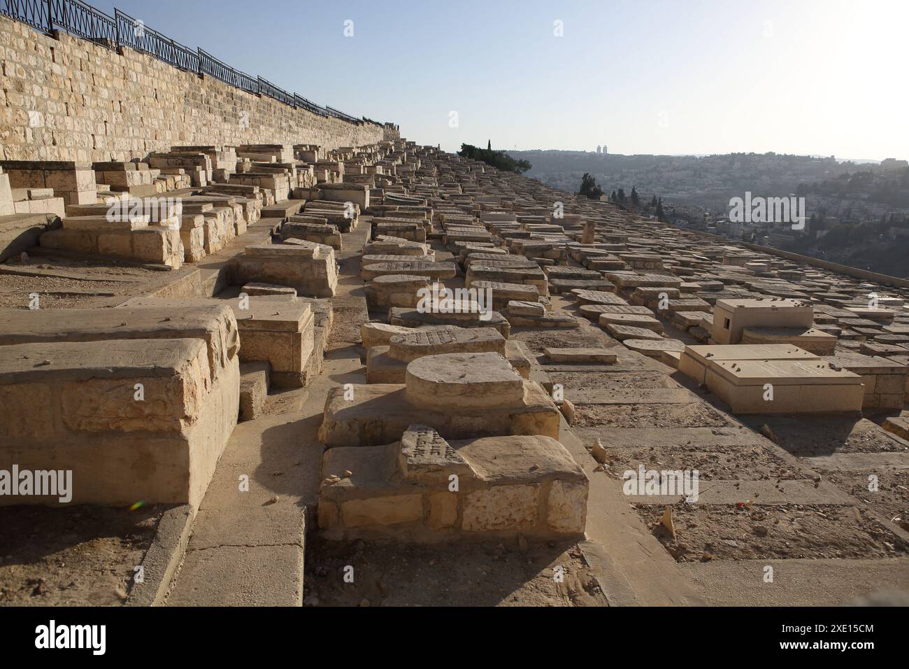 Jewish Gravestone Rocks Gravestones on Mount of Olives, the world's most important Jewish ...