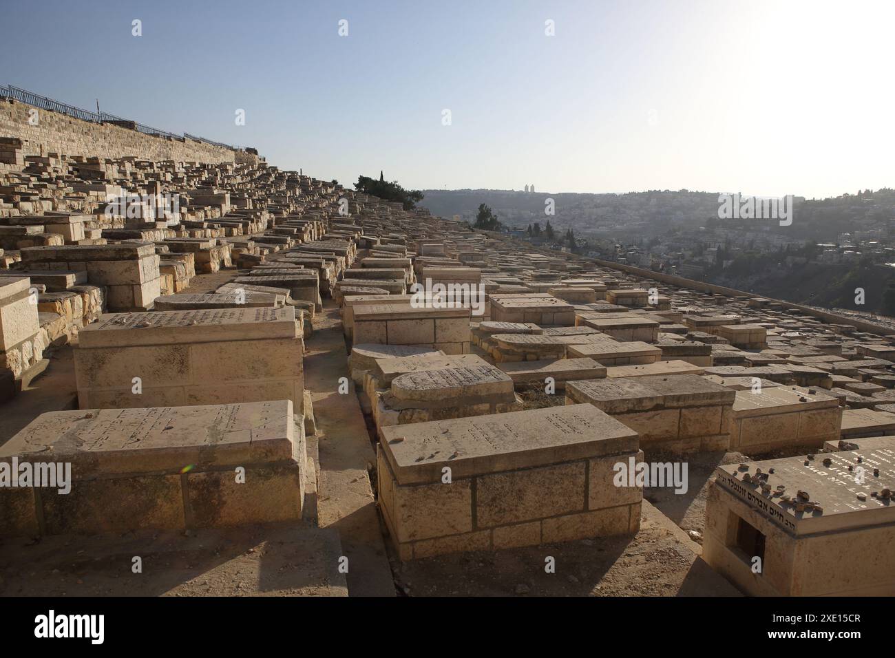 Jewish Gravestone Rocks Gravestones on Mount of Olives, the world's most important Jewish ...