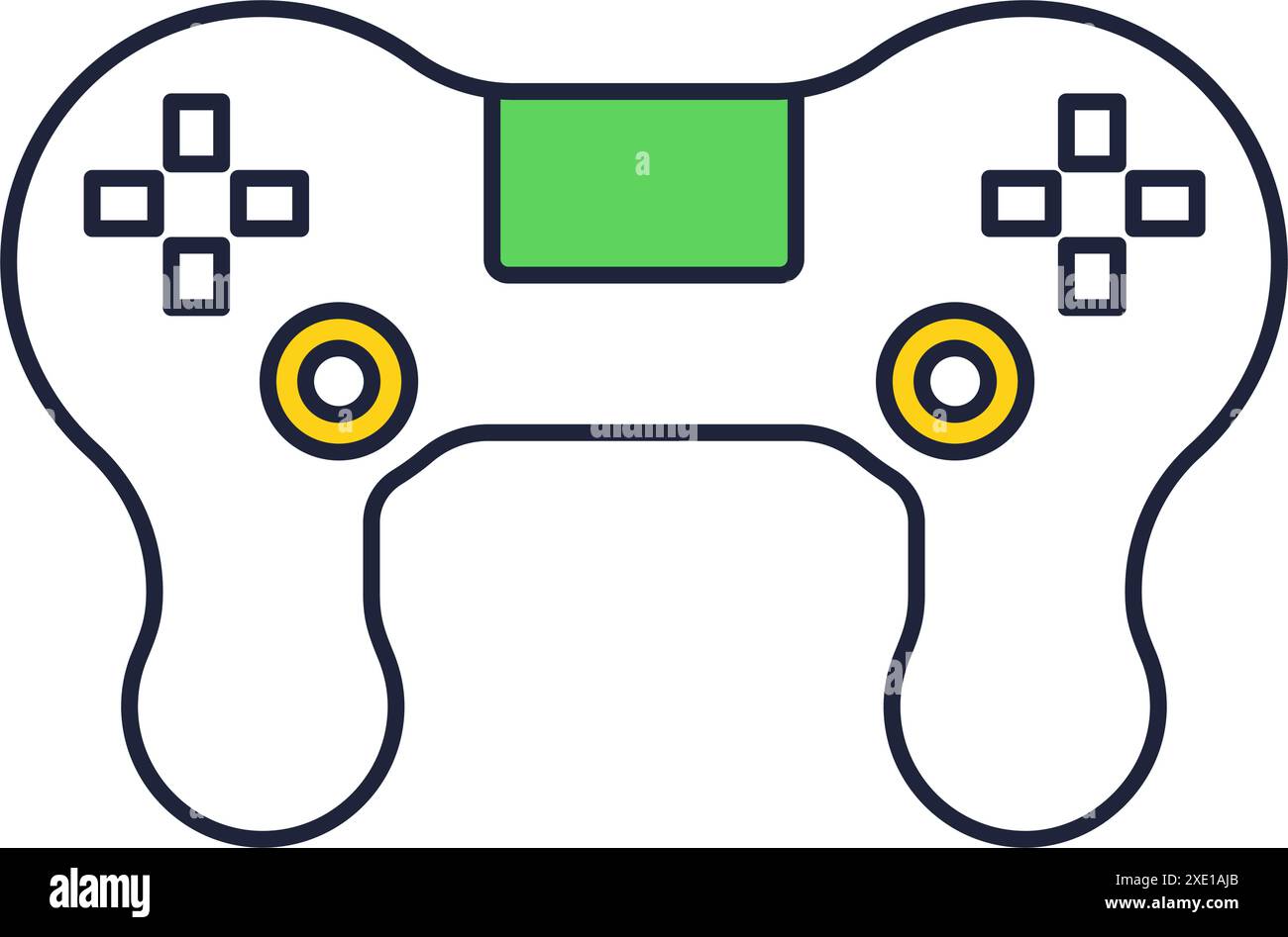 Gamepad icon joystick vector isolated on white Stock Vector Image & Art ...