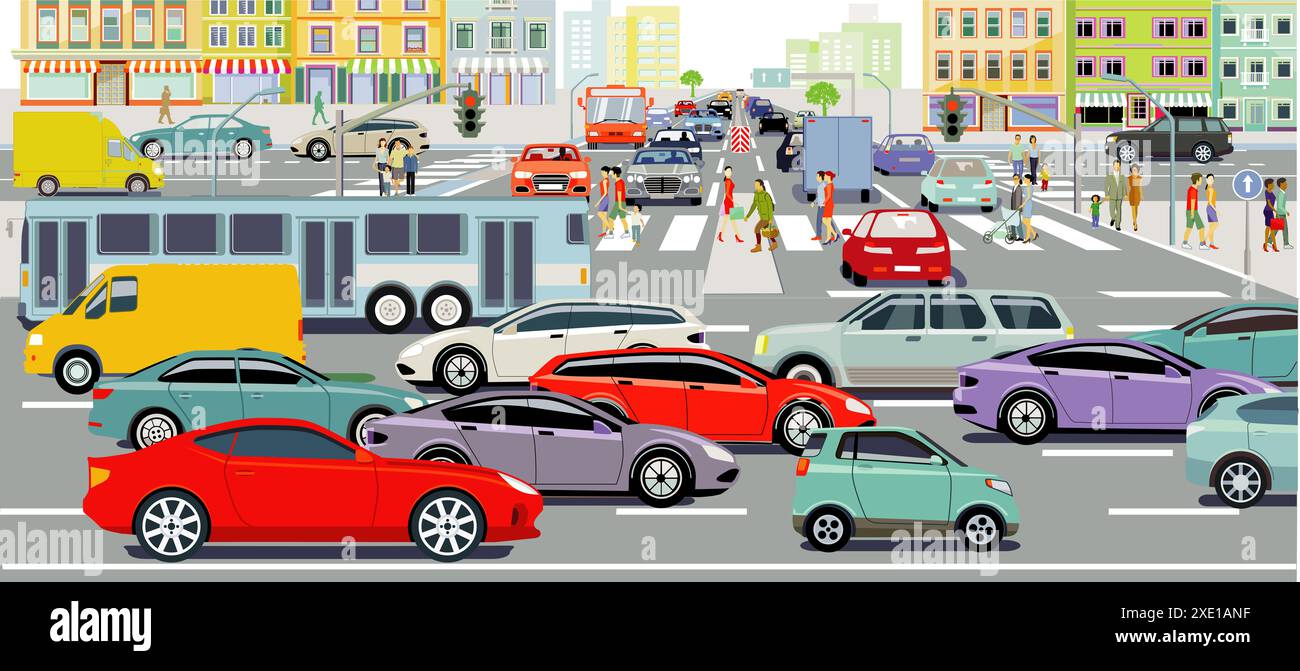 Rush hour pedestrians city hi-res stock photography and images - Alamy