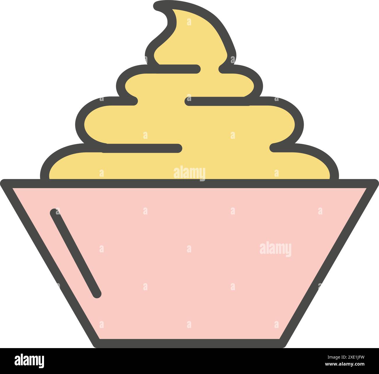 Cupcake sweet dessert vector icon Stock Vector Image & Art - Alamy