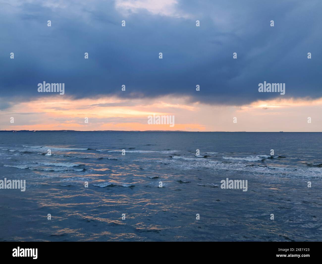 Storm clouds over Baltic Sea Stock Photo