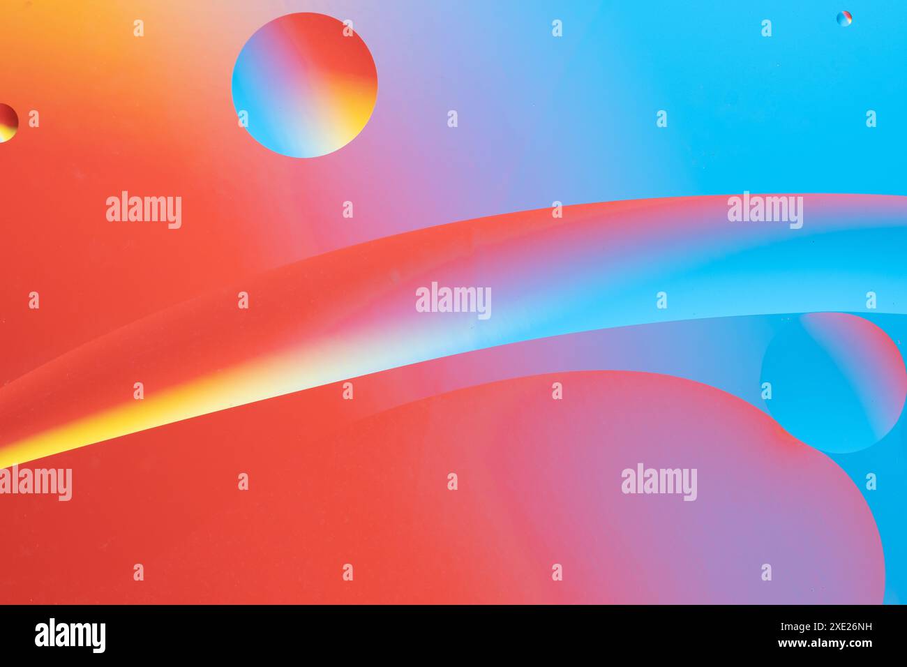 Red and blue abstract design with smooth lines and gradient colors ...