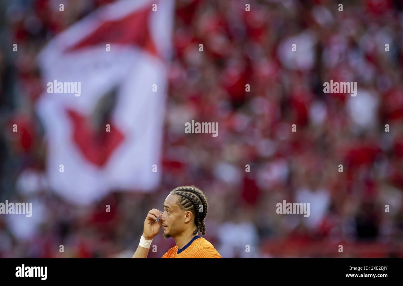 Berlin, Germany June 25, 2024. Xavi Simons of Holland after the lost match against Austria during the UEFA EURO 2024 group D match between the Netherlands and Austria at the Olympiastadion on June 25, 2024 in Berlin, Germany. ANP KOEN VAN WEEL/Alamy Live News Stock Photo