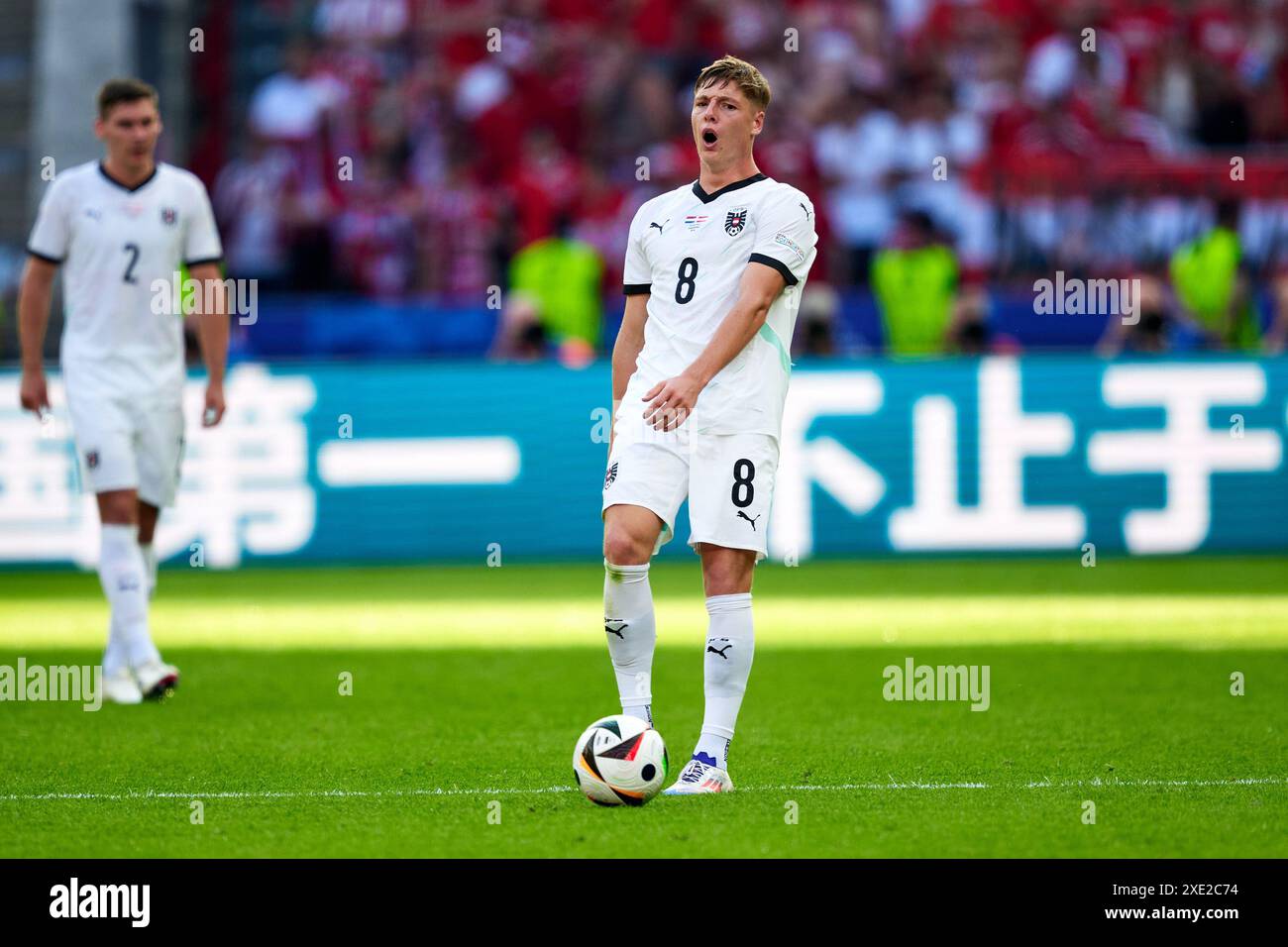 Alexander Prass (Oesterreich, 08), aergert sich, GER, UEFA Euro 2024