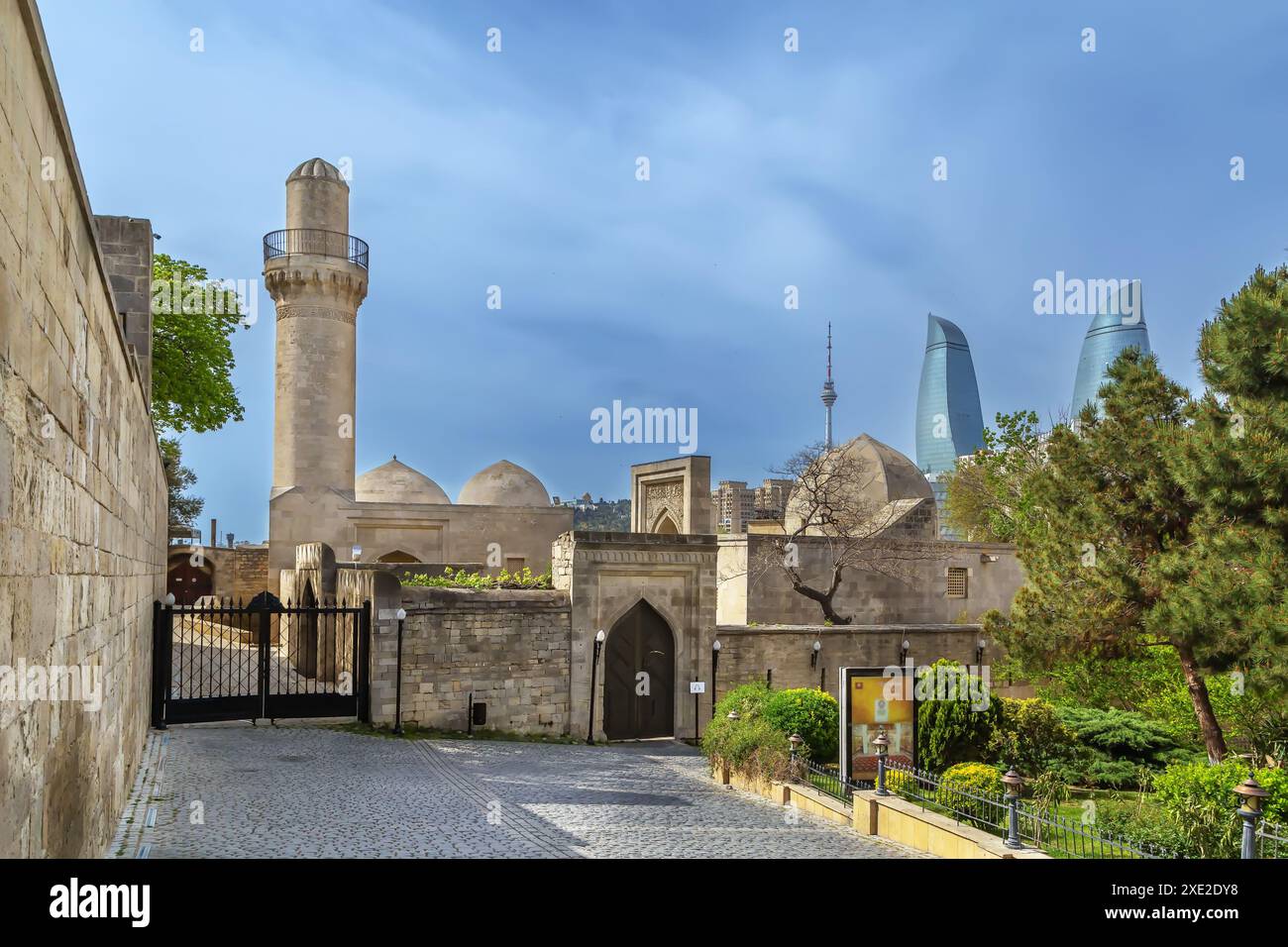 Palace of the Shirvanshahs, Baku,  Azerbaijan Stock Photo