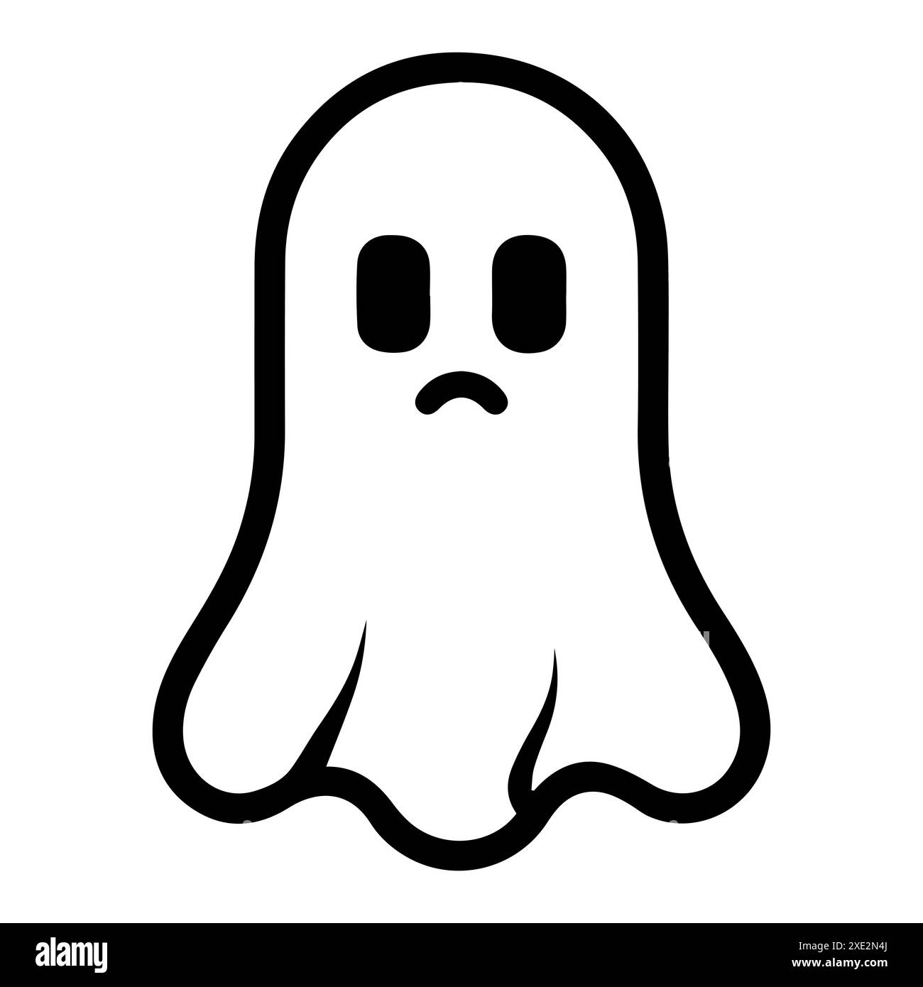Ghost icon or modern line symbol. Vector line art and icon design with ...