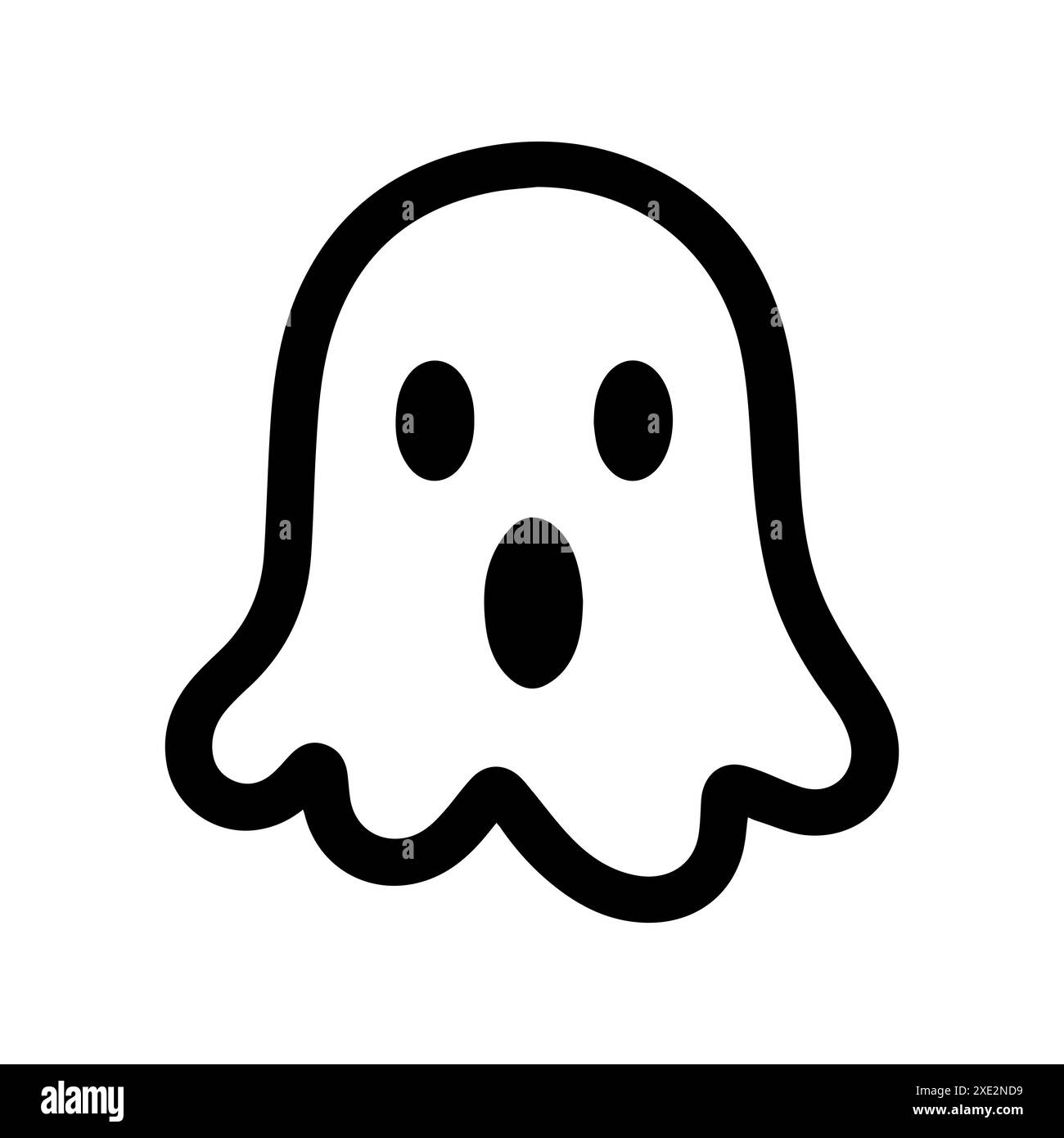 Ghost icon or modern line symbol. Vector line art and icon design with ...