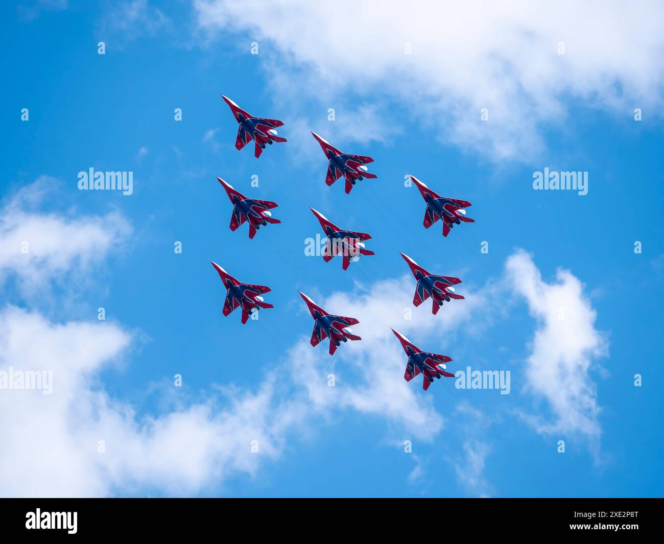 Moscow Russia Zhukovsky Airfield 25 July 2021: aerobatic team swifts ...